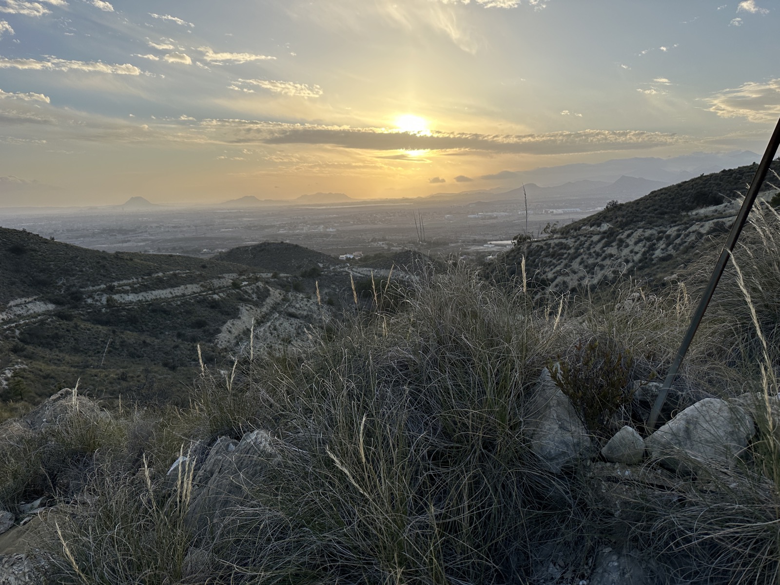 View over Bonalba and the sea